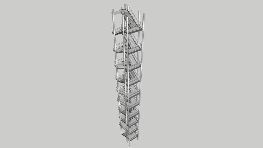Escape Ladder 3D Warehouse