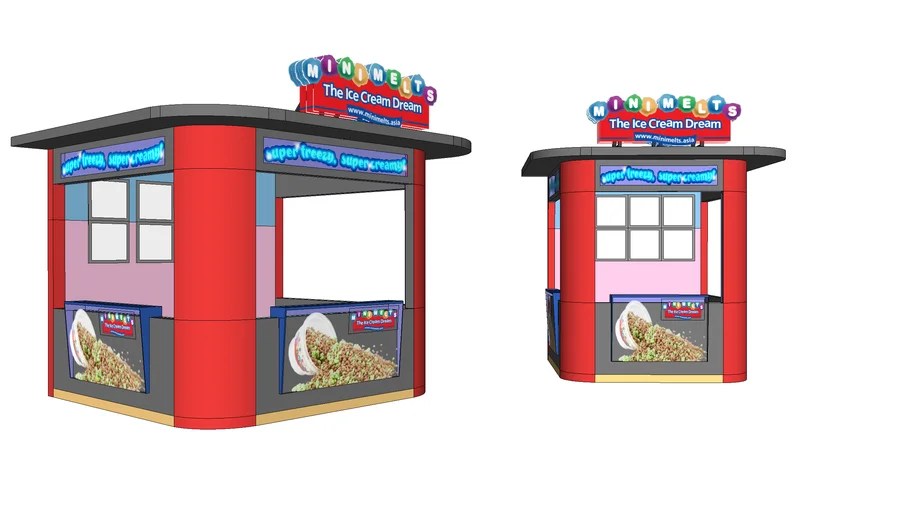 ICE CREAM KIOSK 3D Warehouse