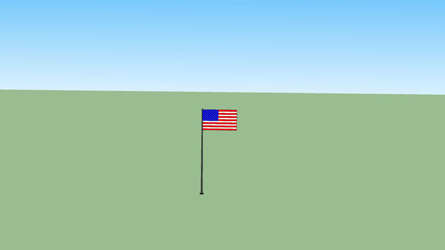 School Flag Pole 3D Warehouse