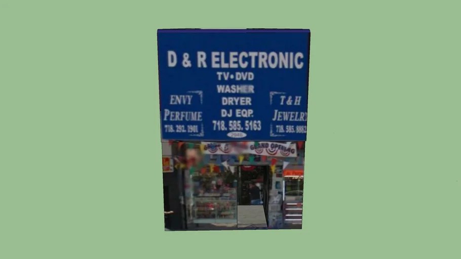 Electronic store building. 3D Warehouse