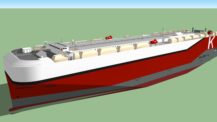Hawaiian Highway RO/RO ship 3D Warehouse