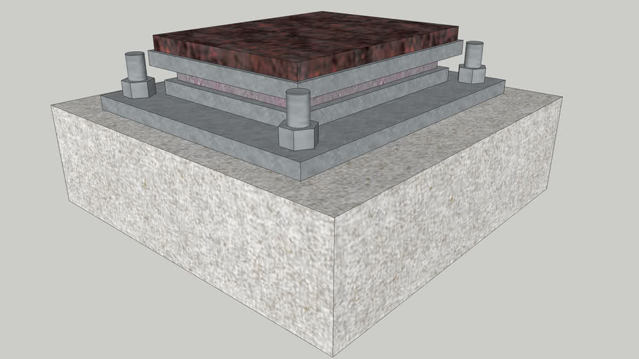 Bridge Girder Bearing and Pedestal 3D Warehouse