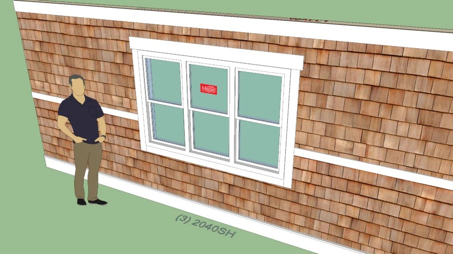 Triple Single Hung Window 3D Warehouse