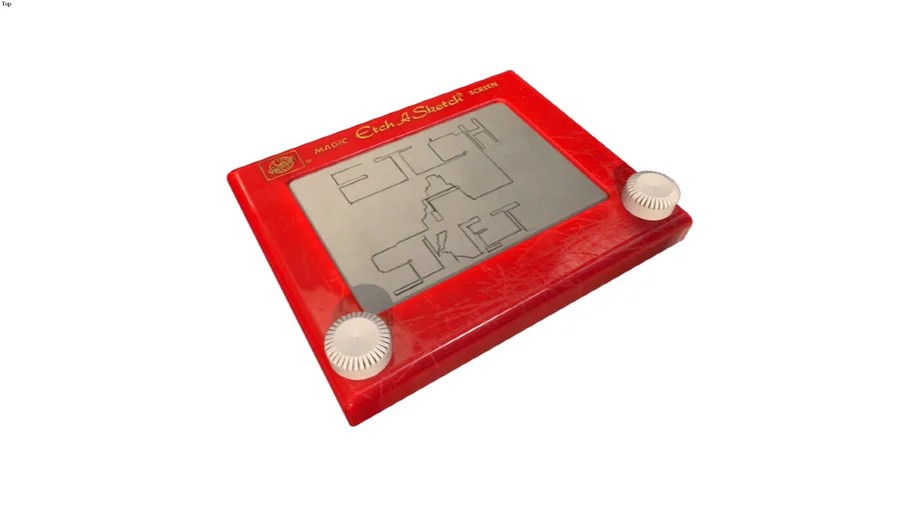Etch A Sketch Model by Pooh 3D Warehouse