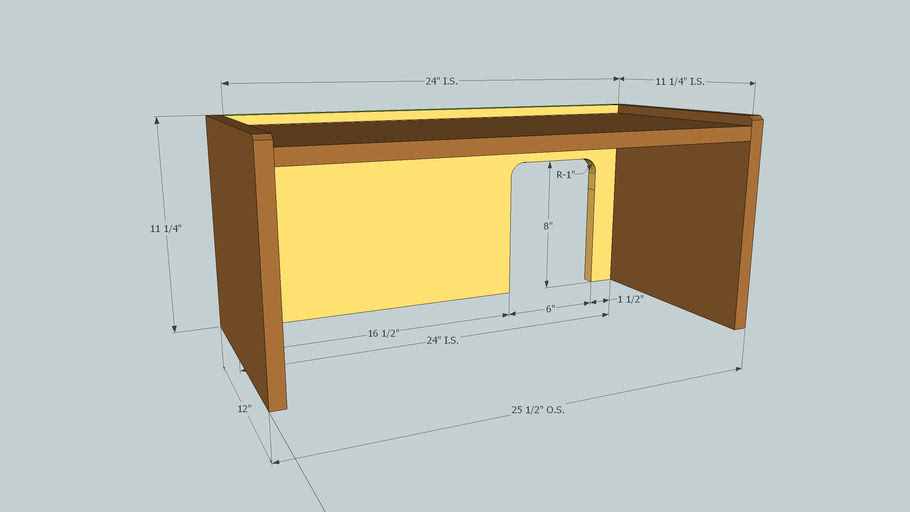 small shelf for router, modem & UPS 3D Warehouse