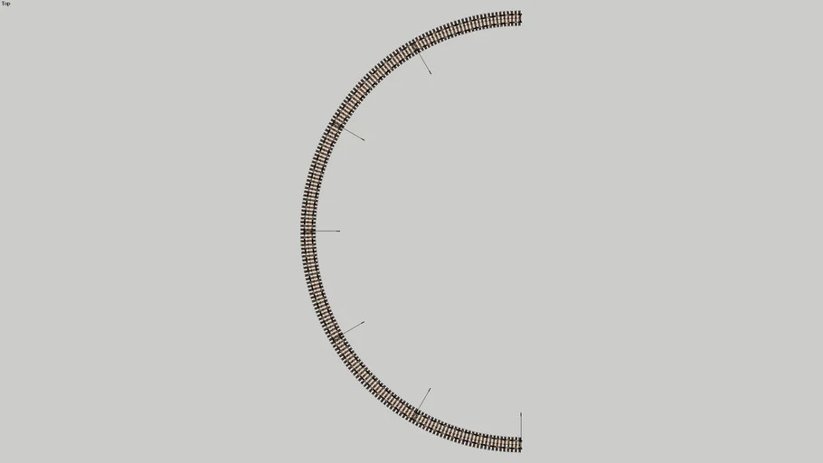 18' RADIUS CURVE SemiCircle 3D Warehouse