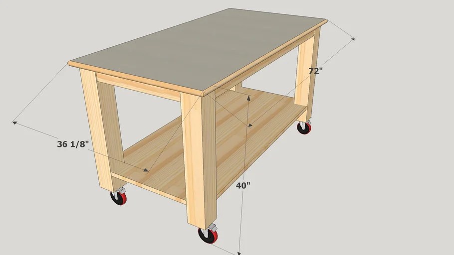 craft table 3D Warehouse