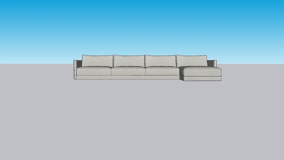 Creekmere Game Room Sectional 3D Warehouse