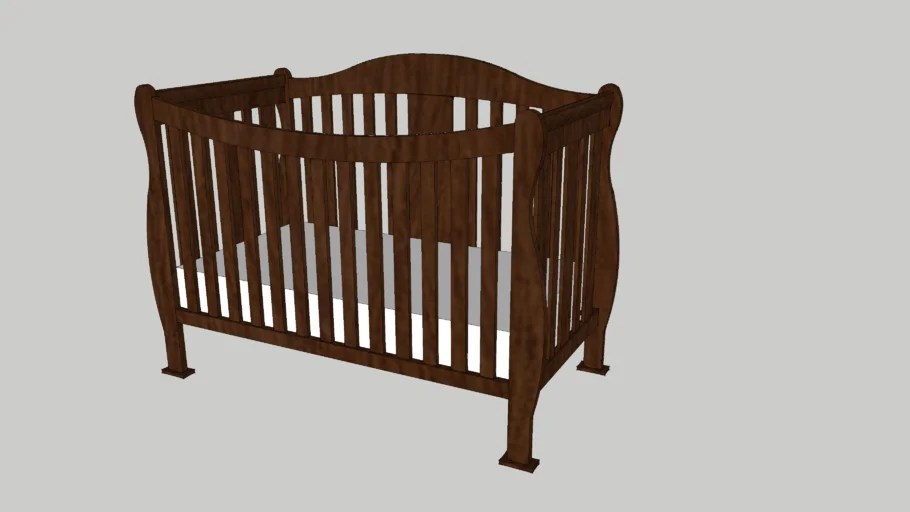 DaVinci Parker 4 in 1 Convertible Crib 3D Warehouse