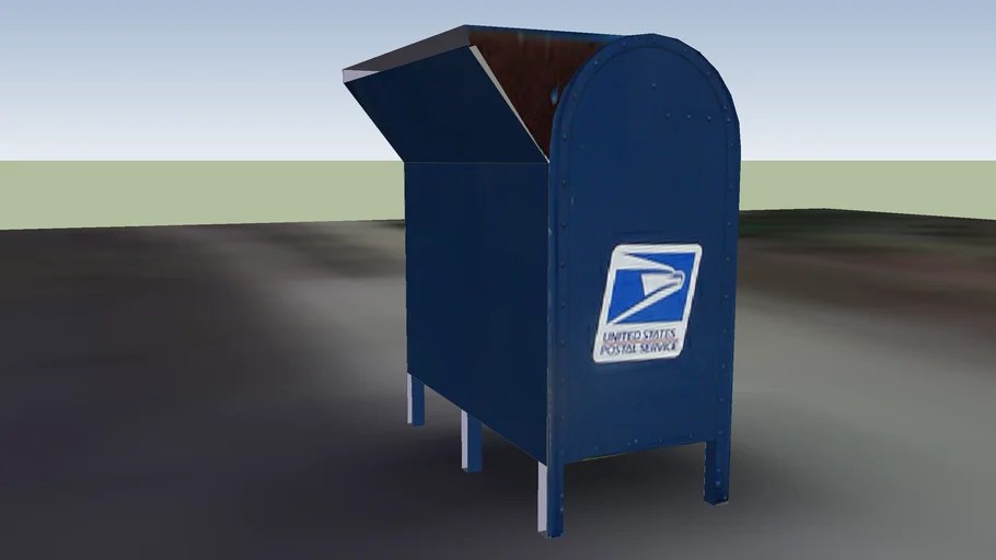 Double capacity mailbox 1 at the USPS drop off loop 3D Warehouse