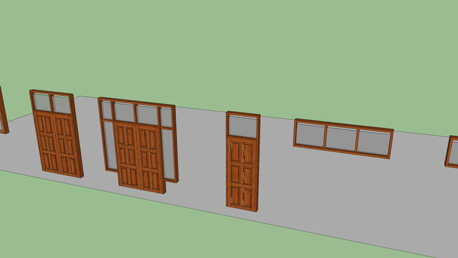 Kusen Pintu dan Jendela Sekolah | 3D Warehouse