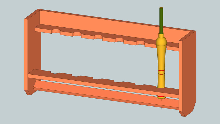 Wood lathe tool holder 3D Warehouse