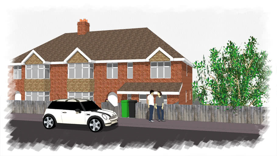 NEW DWELLING BUXTON DRIVE BEXHILL 3D Warehouse