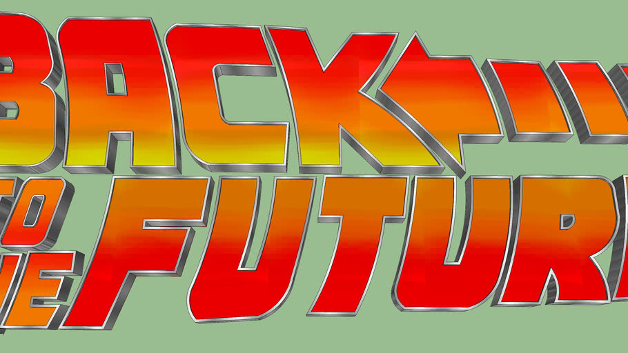 Back to the Future Font 3D Warehouse