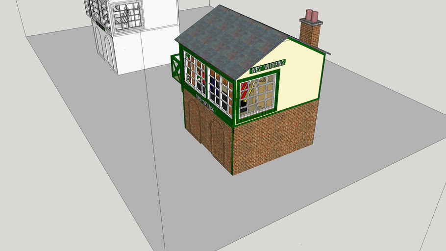 Signal Box (Miniature Lever Frame), 00, N & O scales. 3D Warehouse