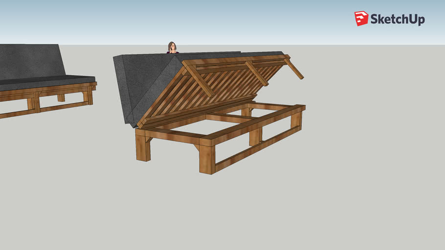 Futon Bed 3D Warehouse