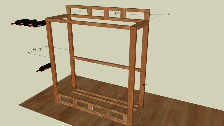 Wine Rack frame 3D Warehouse