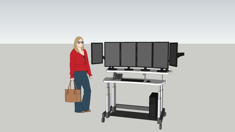 Radiology Reading Station 3D Warehouse