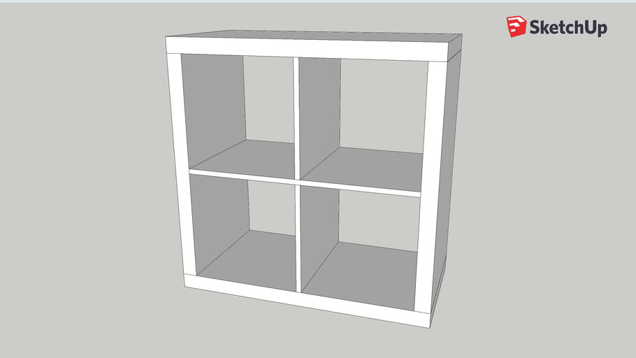 Ikea KALLAX 2x2 Unit 3D Warehouse