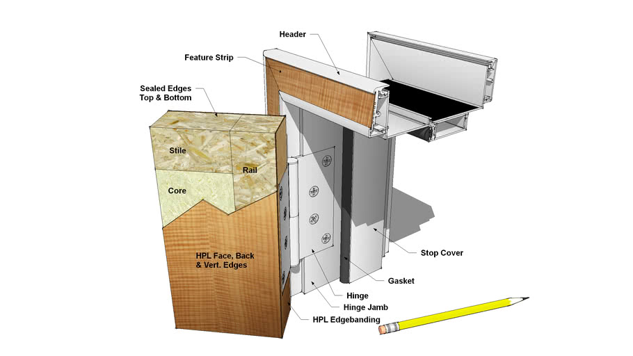 Marlite Flush SolidCore Interior Door Detail 3D Warehouse