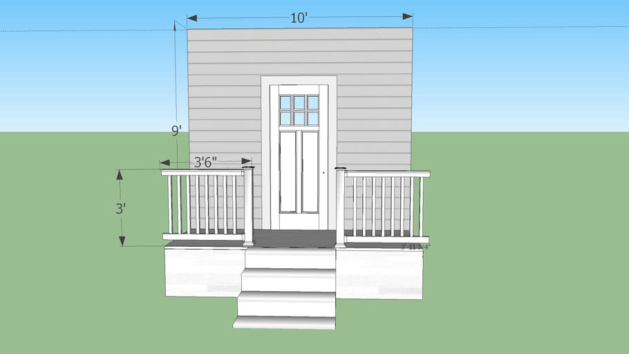 front porch 3D Warehouse