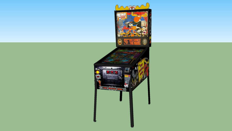 Adventures of Rocky & Bullwinkle pinball machine (black) 3D Warehouse