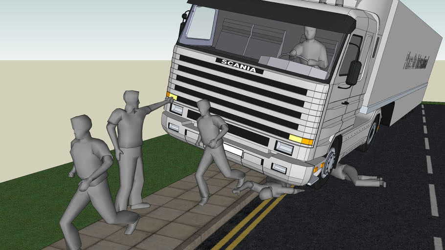 Truck Running Over People | 3D Warehouse