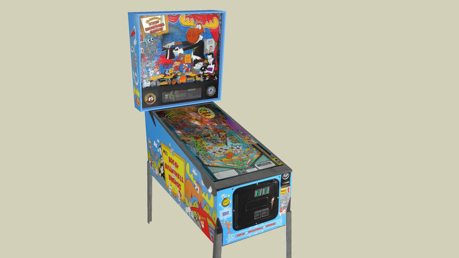Adventures of Rocky & Bullwinkle pinball machine 3D Warehouse