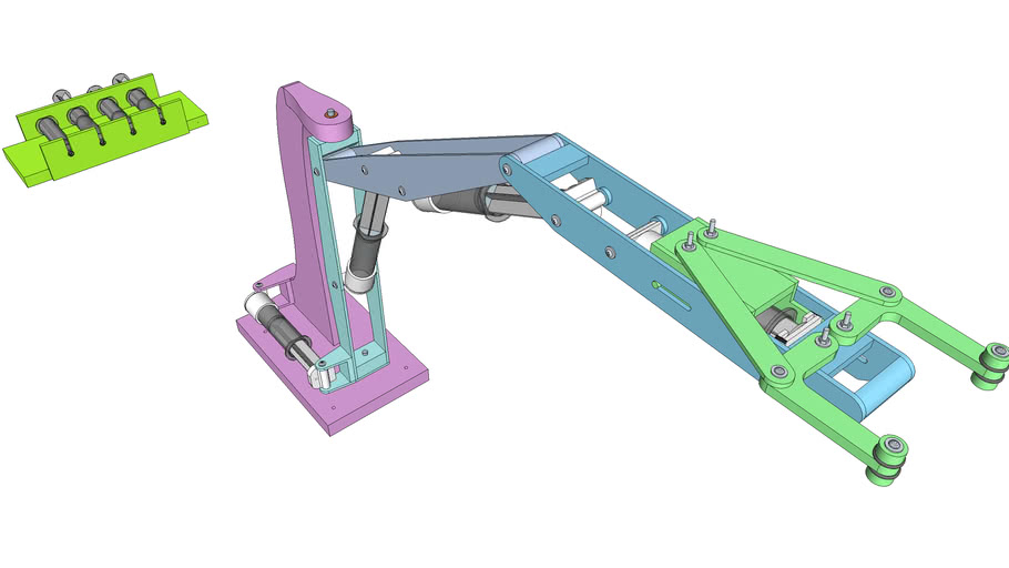 DIY 12 Hydraulic Arm (v3.3) 3D Warehouse