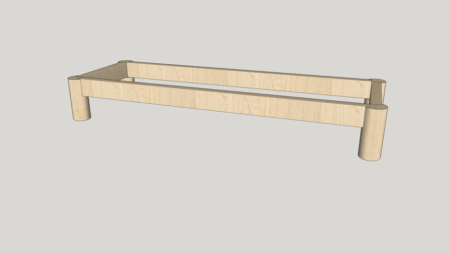 IKEA EKET legs 70x25 birch 3D Warehouse