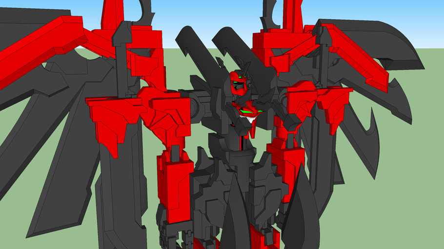 Mecha with Sword Wing 3D Warehouse
