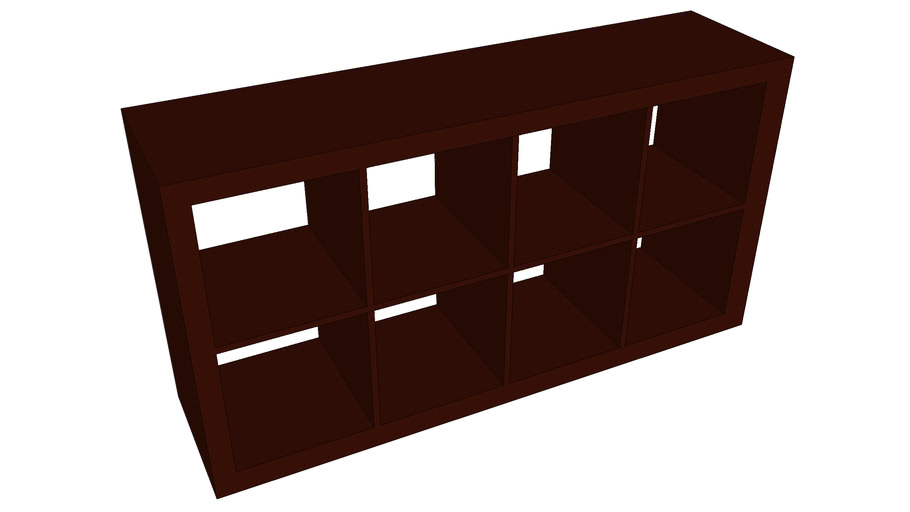 Ikea Expedit 8Container Shelf 3D Warehouse