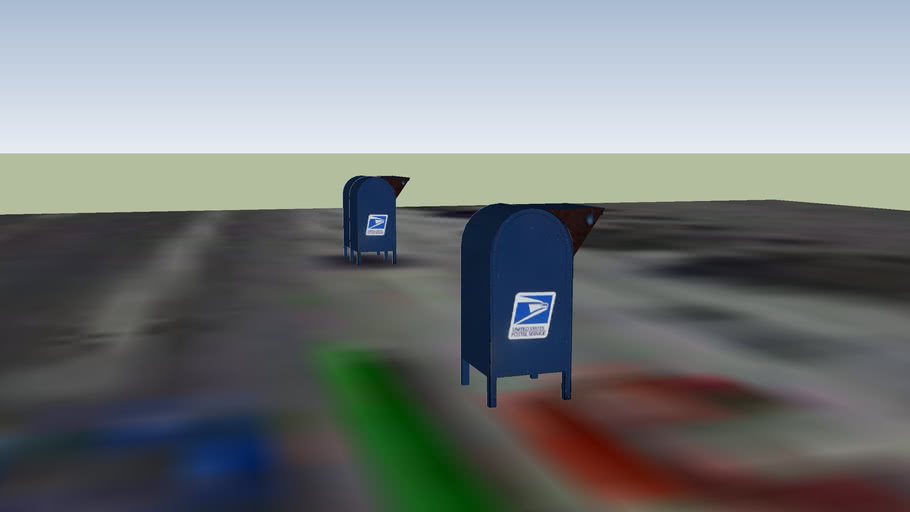 Patterson Post Office Mailboxes at Drive Thru 3D Warehouse