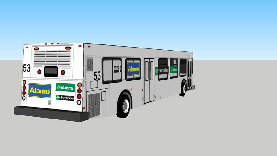 2003 new flyer d40lf enterprise rental car shuttle bus 3D Warehouse