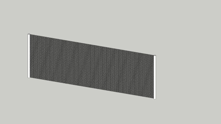 Perforated metal (hexagonal) 3D Warehouse