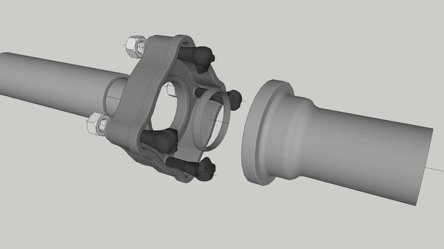 KPMechanical joint type water pipe. 3D Warehouse