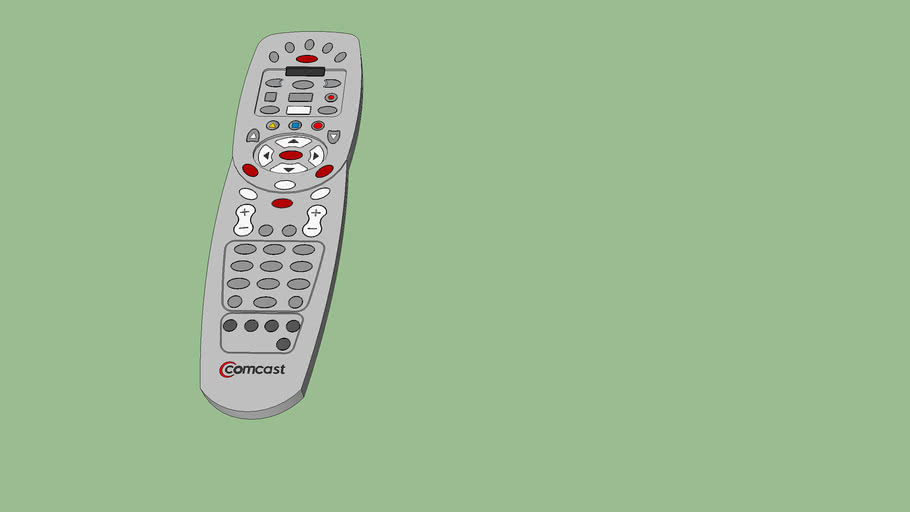 Set-up box remote control (Comcast/Xfinity) | 3D Warehouse