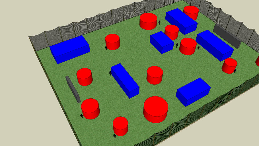 paintball field 3D Warehouse