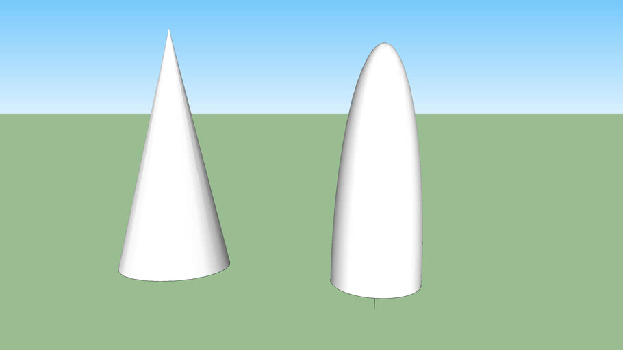 Nose Cones (round+sharp) 3D Warehouse