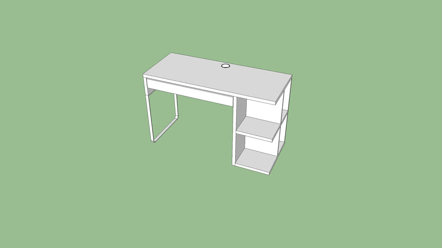 IKEA MICKE desk with integrated storage 3D Warehouse