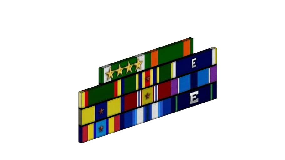 US NAVY Ribbon rack insignia 3D Warehouse