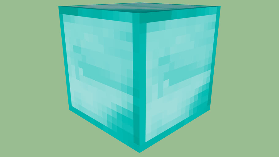 Minecraft Diamond Block by Zapperier 3D Warehouse