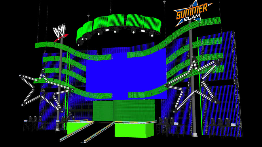 WWE SummerSlam 2013 Concept Stage Model 3 3D Warehouse