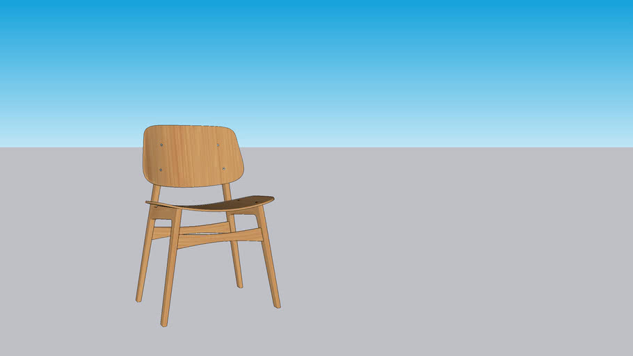 Scandinavian chair Blender Guru Chair 3D Warehouse
