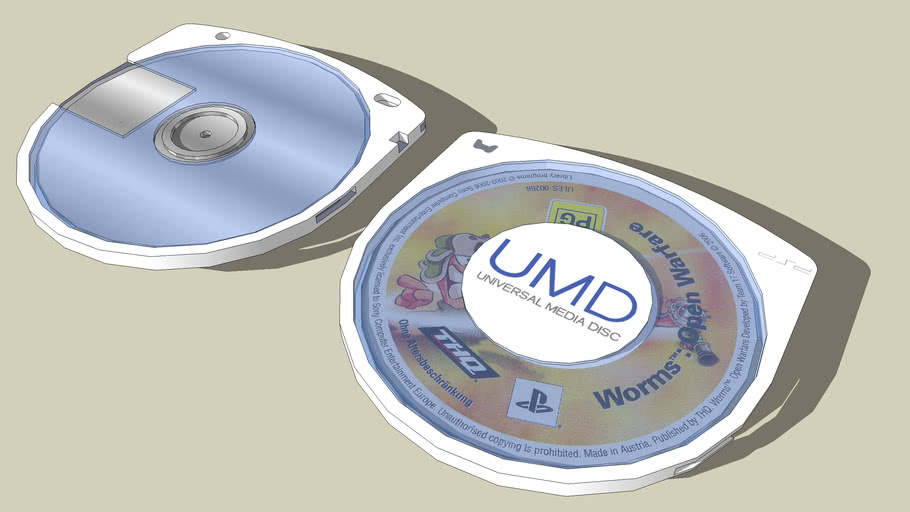 UMD Disc for Sony PSP 3D Warehouse
