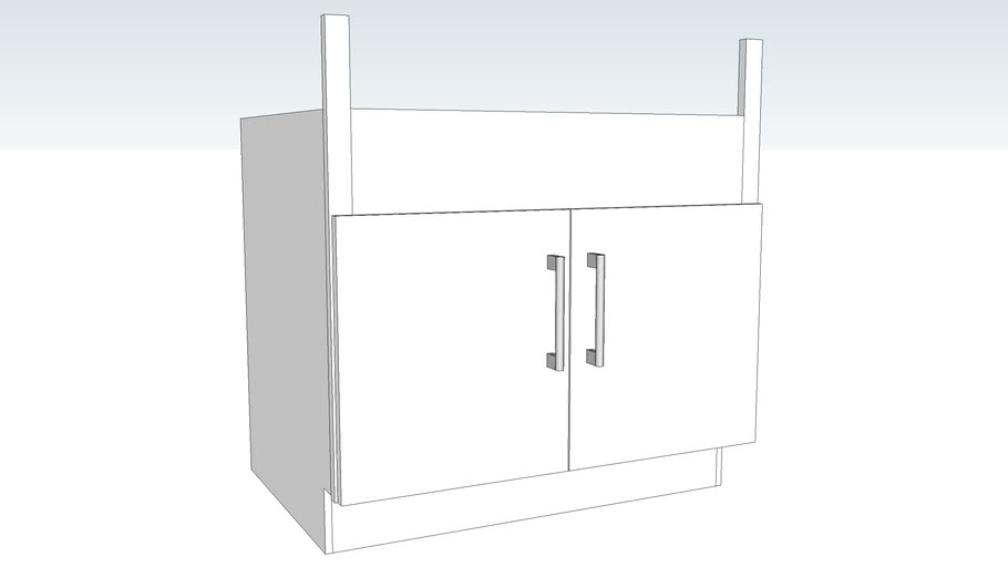 Kraftmaid Apron Sink Base Cabinet Apron Sink Base Extended Avery Maple Dove White by Kraftmaid