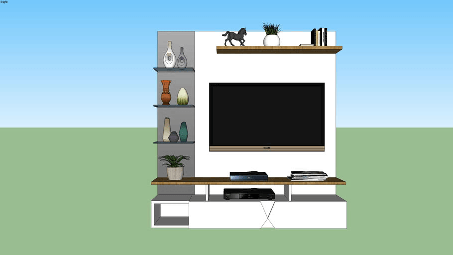 Tv Unit Design Sketchup Image to u