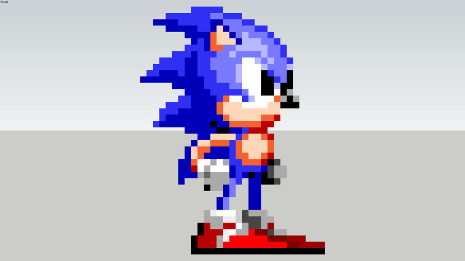 sonic the hedgehog 8 bit version 3D Warehouse