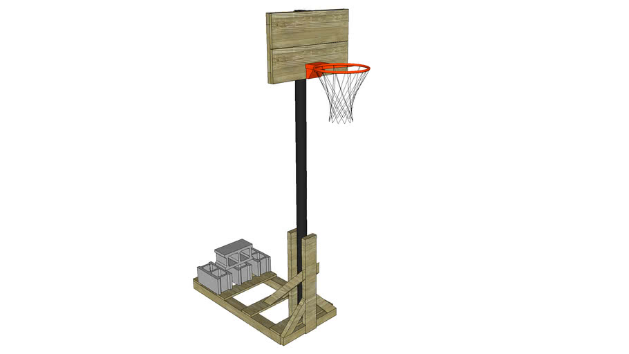 DIY Basketball Goal Version 1 3D Warehouse
