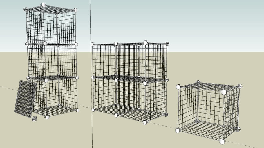 Whitmor Storage Cubes 3D Warehouse